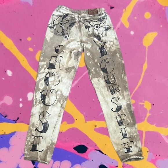 Vintage 90’s Alfred Sung high waisted jeans / size 12 - Picture 6 of 12